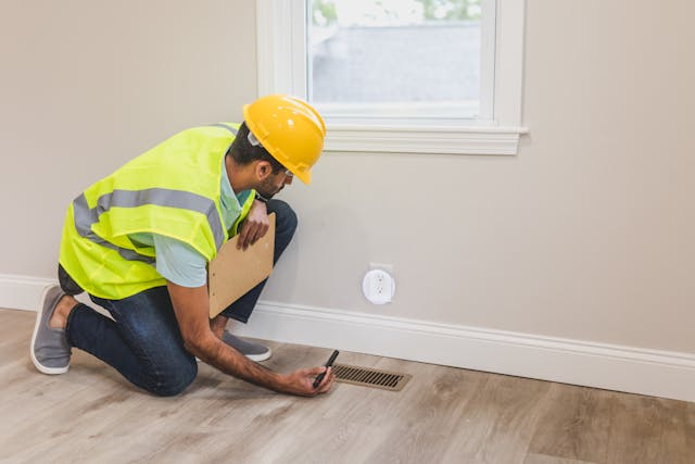 person-inspecting-vents